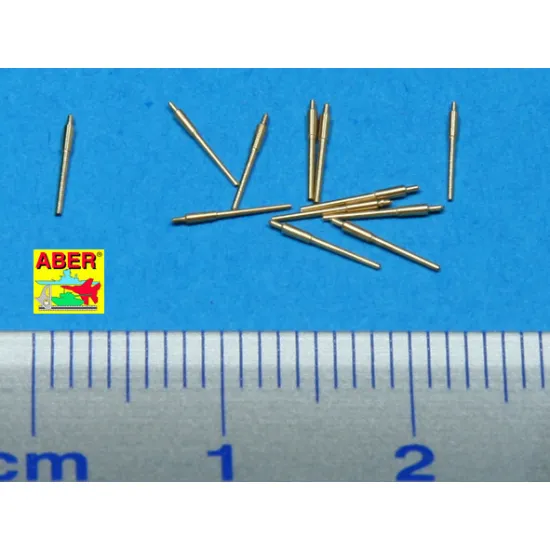 Set of 12 pcs 150 mm barrels for German ships Bismarck, Tirpitz, Scharnhorst, Gneisena 1/700 Aber 700-L15