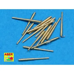 Set of 16 pcs 105 mm SFLAK barrels used in C/33 mount for German ships 1/700 Aber 700-L16