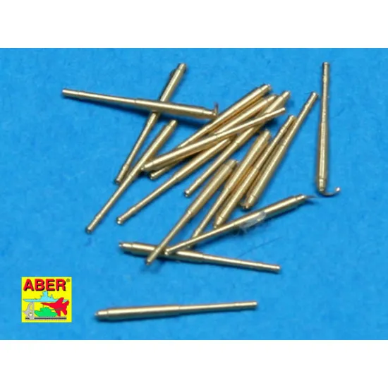 Set of 16 pcs 105 mm SFLAK barrels used in C/33 mount for German ships 1/700 Aber 700-L16