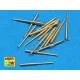 Set of 16 pcs 105 mm SFLAK barrels used in C/33 mount for German ships 1/700 Aber 700-L16