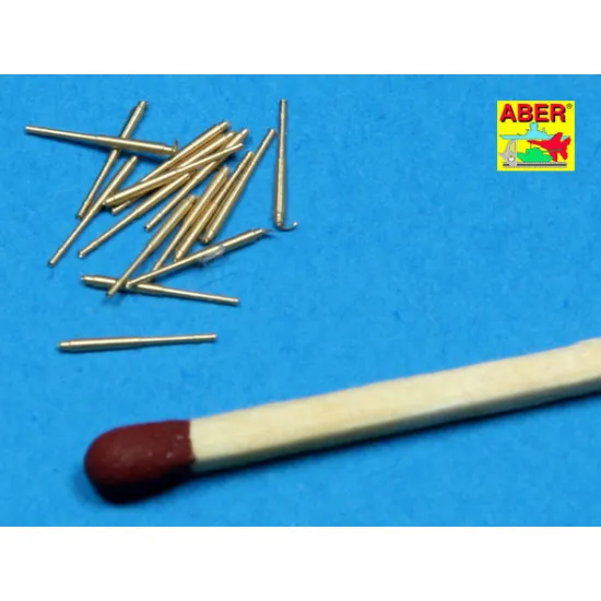 Set of 16 pcs 105 mm SFLAK barrels used in C/33 mount for German ships 1/700 Aber 700-L16