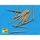 Set of 16 pcs 105 mm SFLAK barrels used in C/37 mount for German ships 1/700 Aber 700-L17