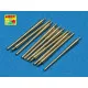 10 pcs. 356mm barrels for Navy King George V 1/700 Aber 700-L22