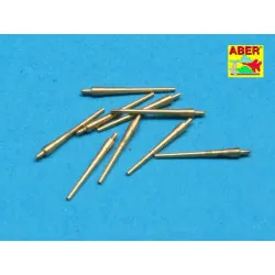 Set of 9 pcs 203 mm barrels for USN ships San Francisco, Tuscaloosa type 1/700 Aber 700-L25