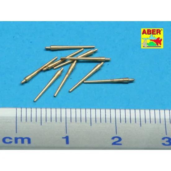 Set of 9 pcs 203 mm barrels for USN ships San Francisco, Tuscaloosa type 1/700 Aber 700-L25