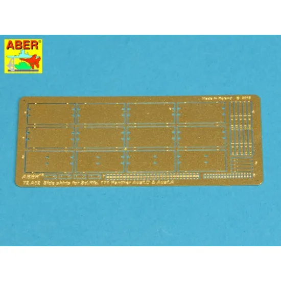 Side skirts for Panther A/D 1/72 Aber 72-A02