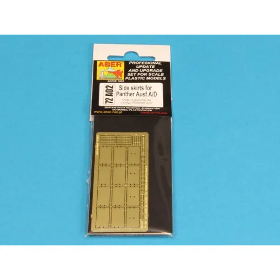 Side skirts for Panther A/D 1/72 Aber 72-A02