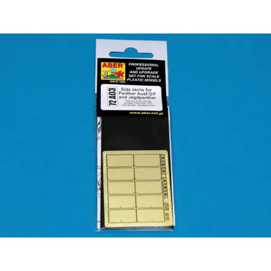 Side skirts for Panther G/F 1/72 Aber 72-A03