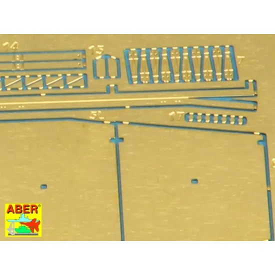 Side skirts for Pz.Kpfw.IV Ausf.G and Brummbar (early) 1/72 Aber 72-A04
