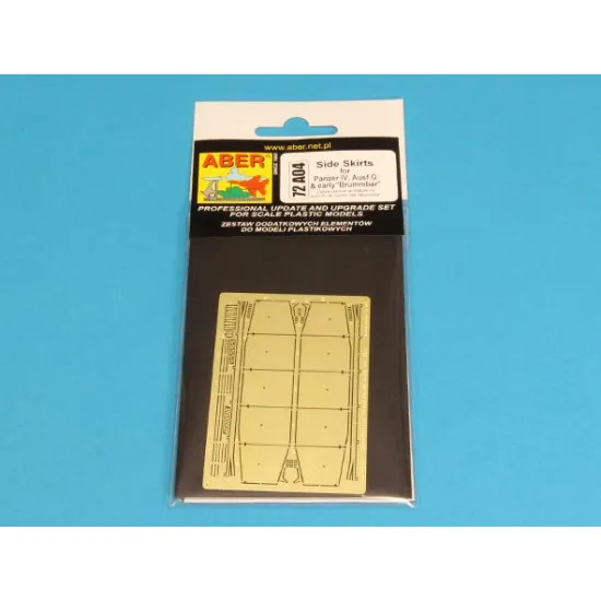 Side skirts for Pz.Kpfw.IV Ausf.G and Brummbar (early) 1/72 Aber 72-A04