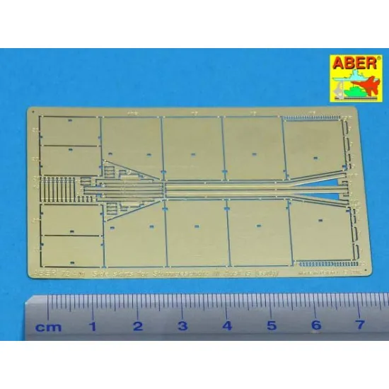 Side skirts for Sturmgeschutz III (Early model) 1/72 Aber 72-A11