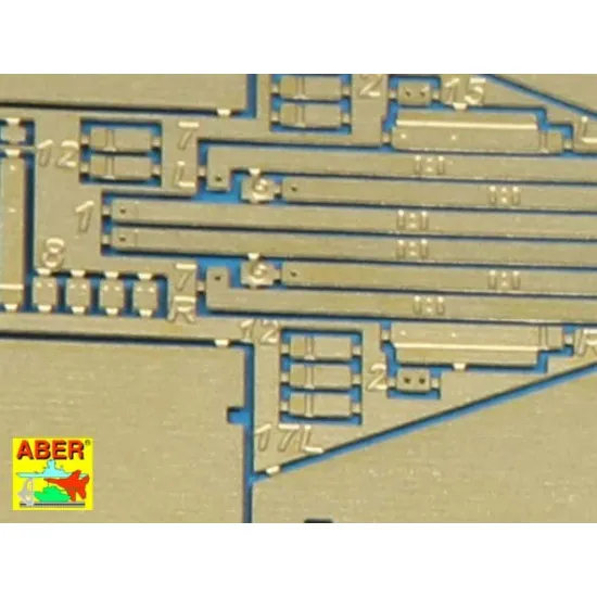 Side skirts for Sturmgeschutz III (Early model) 1/72 Aber 72-A11