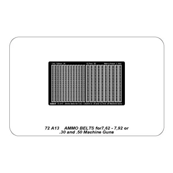 Ammo belts 7,62-7,92 or 30 and 50 1/72 Aber 72-A13