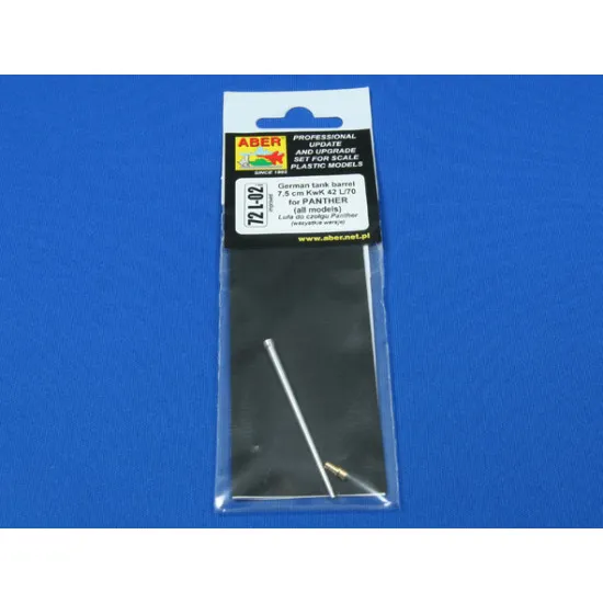 7,5 cm KwK 42L/70 German tank barrel for Panther 1/72 Aber 72-L02