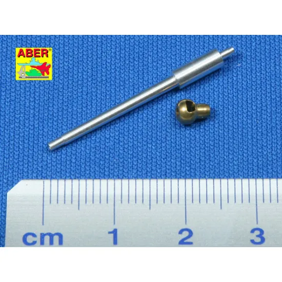 German 75 mm KwK 40 L/43 barrel for Pz.Kpfw.IV Ausf.F2 1/72 Aber 72-L12