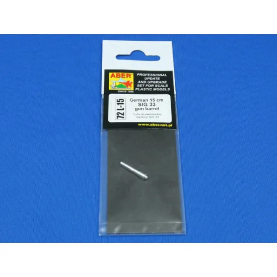 German 15 cm SIG 33 gun barrel 1/72 Aber 72-L15