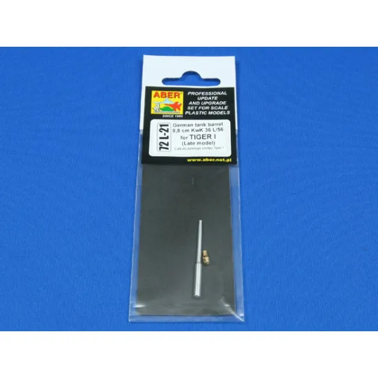 German tank barrel 8,8cm KwK36 L/56 for TigerI (late) 1/72 Aber 72-L21