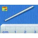 U.S. 76,2mm M7 tank barrel for M-10 tank destroyer 1/72 Aber 72-L24