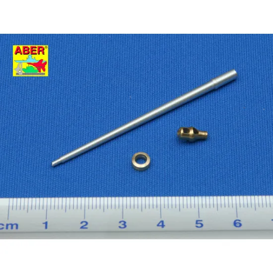 8,8 cm KwK 43 L/71German tank barrel for Tiger II early Porsche turret 1/72 Aber 72-L36