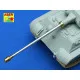 8,8 cm KwK 43 L/71German tank barrel for Tiger II early Porsche turret 1/72 Aber 72-L36