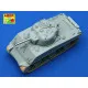 U.S. 105mm Howitzer M4 tank Barrel for Sherman M4A3 1/72 Aber 72-L37