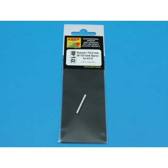 Russian 152,4 mm M-10S tank barrel for KV-II 1/72 Aber 72-L40