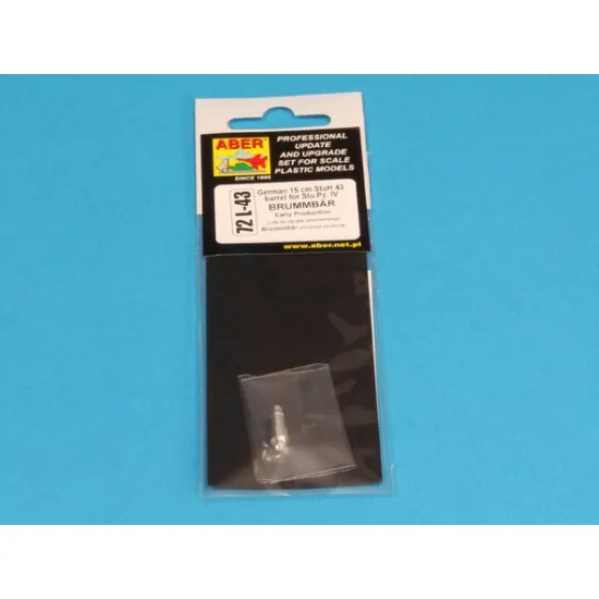 German 15cm StuH 43 barrel for Stu.Pz. IV BRUMBAR - early version 1/72 Aber 72-L43