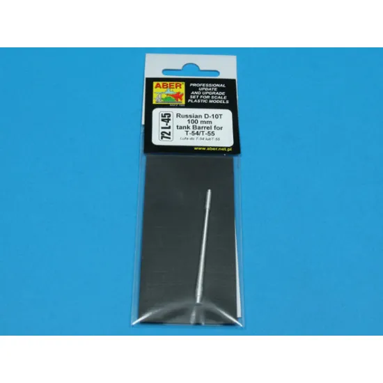 Russian 100 mm D-10T tank Barrel for T-54/55 1/72 Aber 72-L45