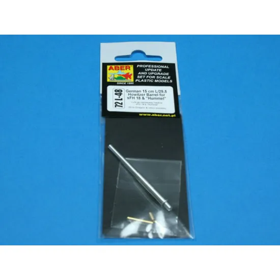 German 15cm barrel for sFH 18 & Hummel 1/72 Aber 72-L48
