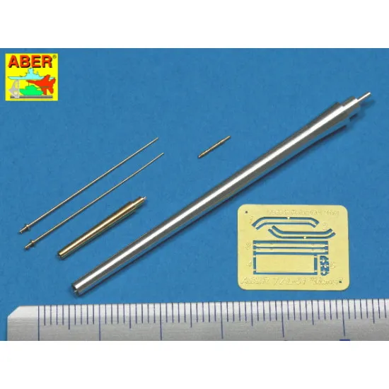 Set of 2 barrels for German Heavy Tank MAUS 1/72 Aber 72-L51