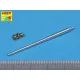 German 75mm gun barrel for PaK40 with late muzzle brake 1/72 Aber 72-L56