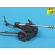 German 75mm gun barrel for PaK40 with late muzzle brake 1/72 Aber 72-L56