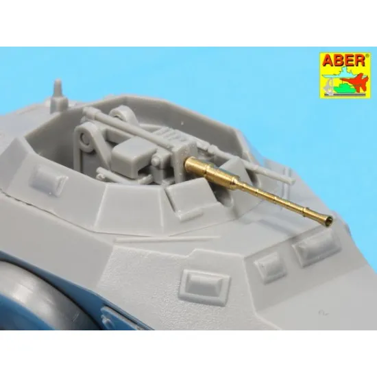 Set of 2 German 2cm L/50 gun barrels KwK 38 1/72 Aber 72-L58