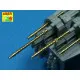 Set of 2 barrels for German 7,92 mm MG 17 aircraft machine guns 1/32 Aber A32-002