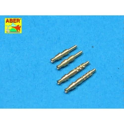 Set of 4 barrels tips for German 7,92 mm MG 17 aircraft machine guns 1/32 Aber A32-003