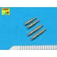 Set of 4 barrels tips for German 7,92 mm MG 17 aircraft machine guns 1/32 Aber A32-003