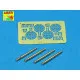 Set of 4 barrels for German Oerlikon 20mm aircraft machine guns MG FF with sights 1/32 Aber A32-008