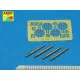 Set of 4 barrels for German Oerlikon 20mm aircraft machine guns MG FF with sights 1/32 Aber A32-008