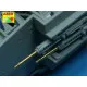 Set of 4 barrels for German Oerlikon 20mm aircraft machine guns MG FF with sights 1/32 Aber A32-008