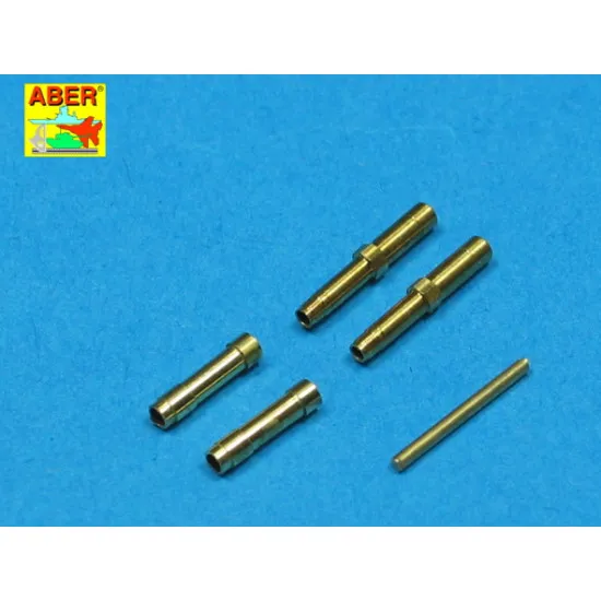 Set of 2 barrels for German aircraft 30mm machine cannons MK 108 with blast tube 1/32 Aber A32-010