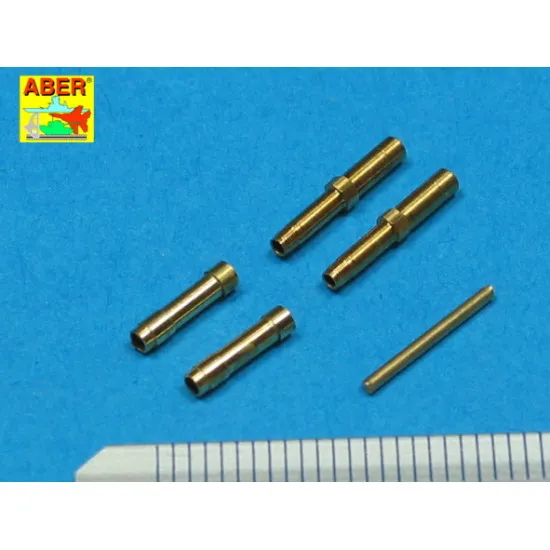 Set of 2 barrels for German aircraft 30mm machine cannons MK 108 with blast tube 1/32 Aber A32-010