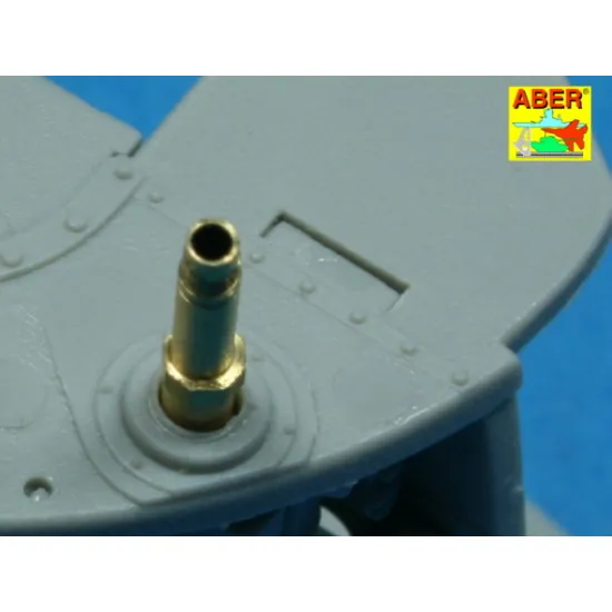 Set of 2 barrels for German aircraft 30mm machine cannons MK 108 with blast tube 1/32 Aber A32-010
