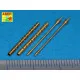 Set of 4 barrels for Japanese 20 mm Type 99 aircraft machine cannons 1/32 Aber A32-013