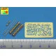 Set of 2 barrels for German 7.9 mm lMG 08/15 Spandau WWI aircraft machine gun 1/32 Aber A32-040