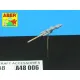 Set of 2 barrels for German 13mm aircraft machine guns MG 131 (middle type) 1/48 Aber 48-006