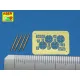 Set of 4 barrels for German Oerlikon 20mm aircraft machine guns MG FF with sights 1/48 Aber 48-008
