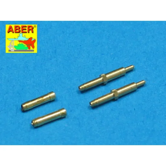 Set of 2 barrels for German aircraft 30mm machine cannons MK 108 with blast tube 1/48 Aber 48-010