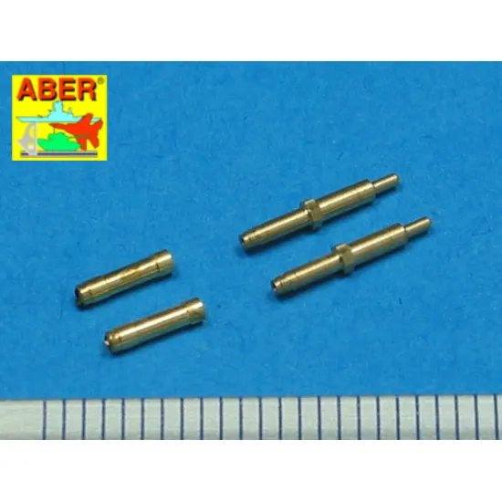 Set of 2 barrels for German aircraft 30mm machine cannons MK 108 with blast tube 1/48 Aber 48-010