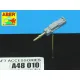 Set of 2 barrels for German aircraft 30mm machine cannons MK 108 with blast tube 1/48 Aber 48-010