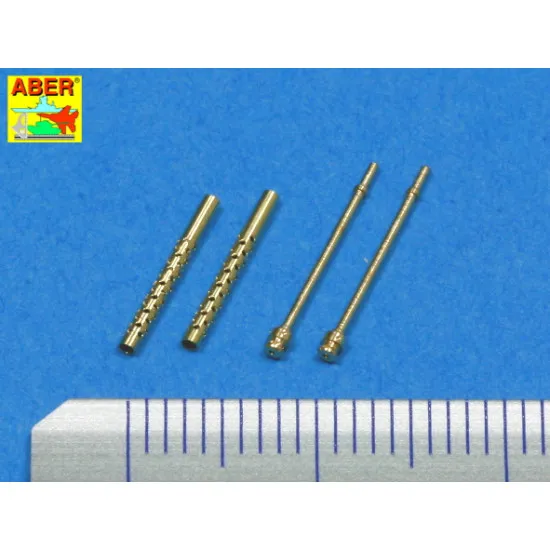 Set of 2 barrels for Japanese 7,7 mm Type 97 aircraft machine guns 1/48 Aber 48-012